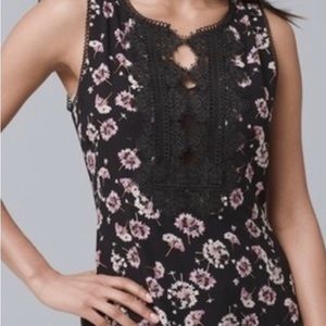 WHBM Floral Print Sleeveless Top